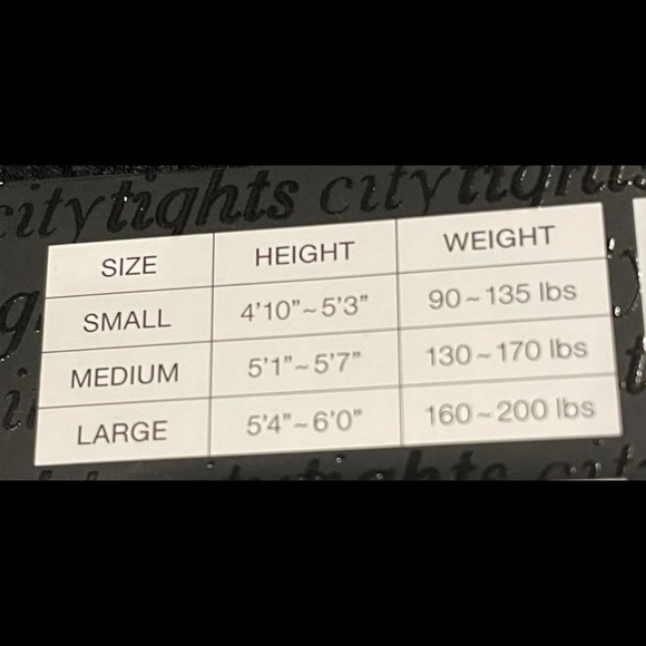 NYC Black Tights Small NWT - Picture 3 of 4